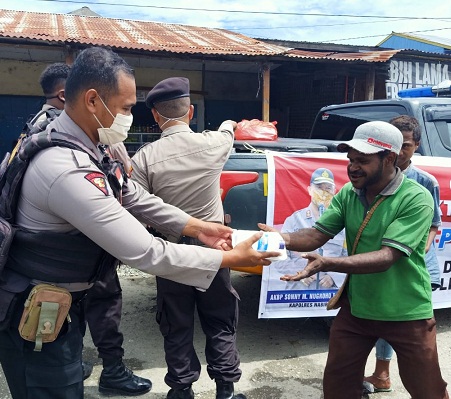 Dapur Umum Peduli Covid-19 Polres Nabire