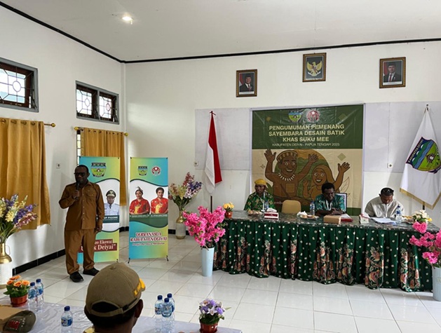 Dekranasda Deiyai Umumkan Pemenang Sayembara Desain Batik Khas Suku Mee 2025