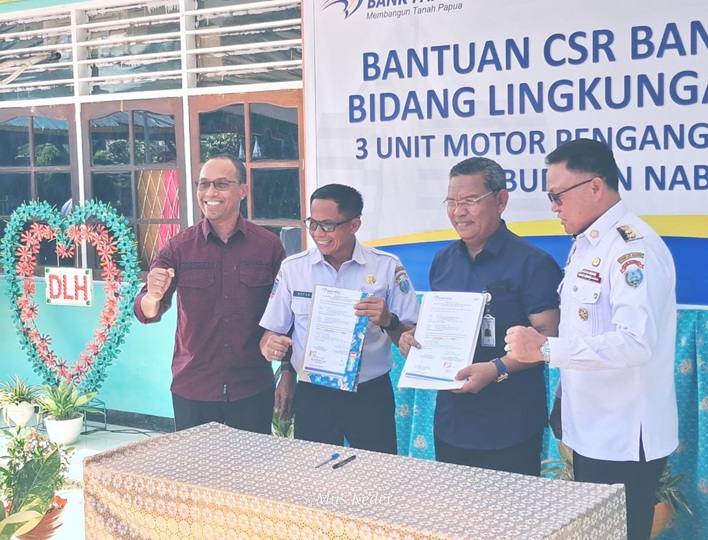 Wabup Nabire Apresiasi DLH dan Bank Papua, Tegaskan Komitmen Menata Kebersihan Kota