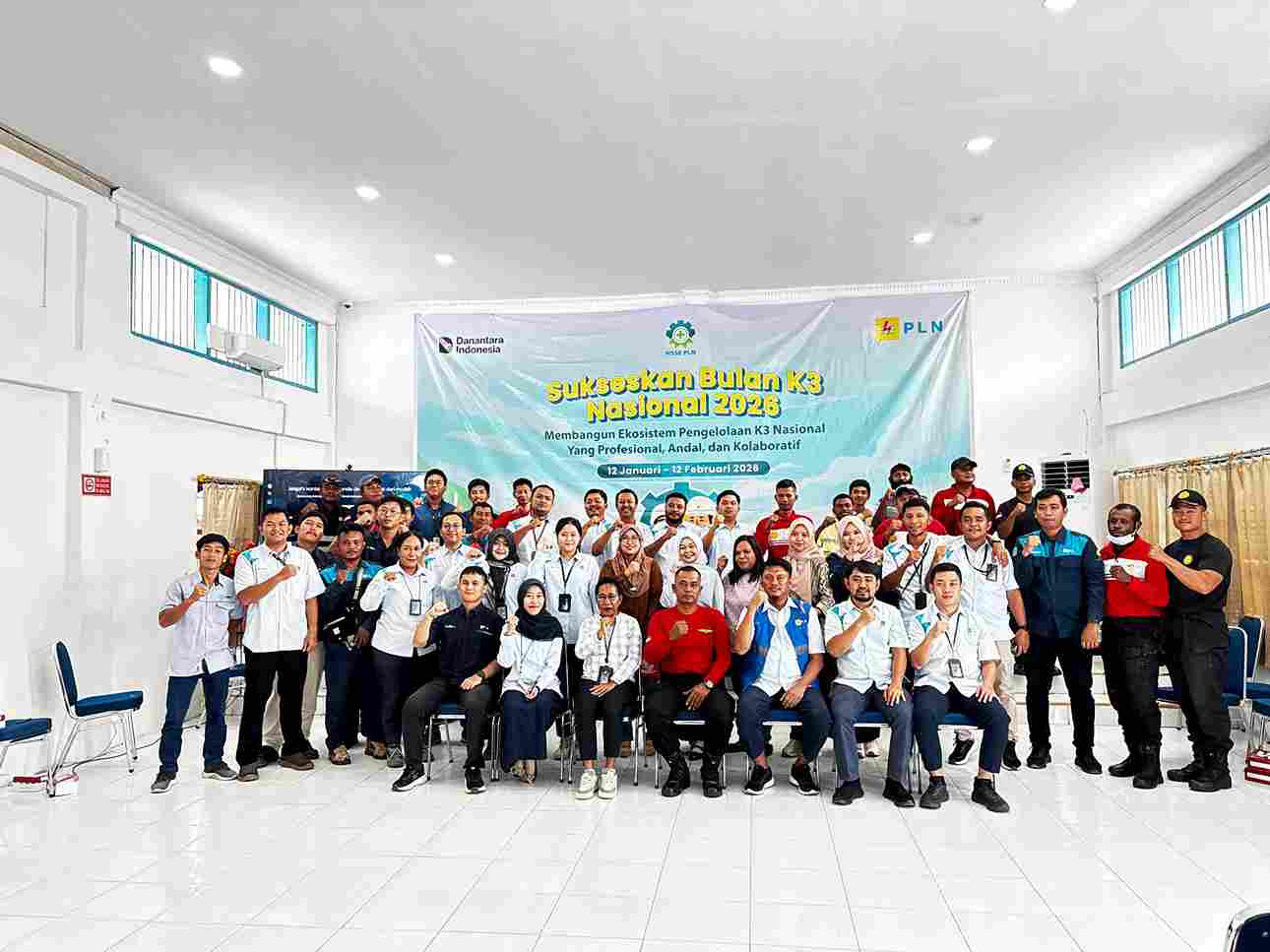 PLN ULP Nabire Kota Gandeng Basarnas, Gelar Pelatihan K3 Nasional 2026