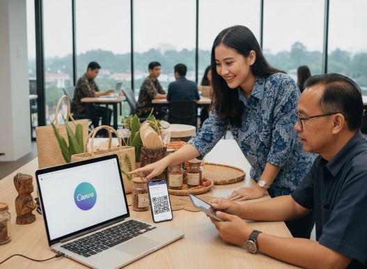 Cara Buat Kode QR Gratis di Canva untuk UMKM Papua