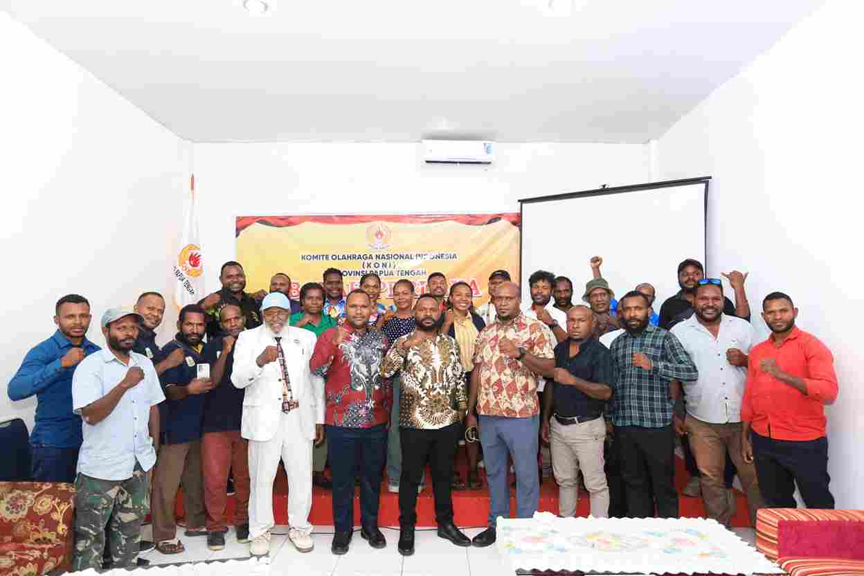 KONI Papua Tengah Resmikan Kantor Sekretariat, Awali Program dengan Ibadah Perdana