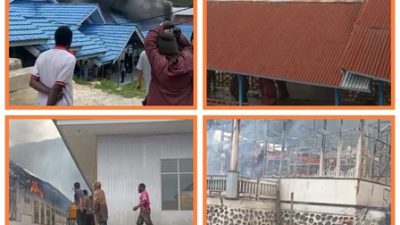 (Kebakaran di RSUD Madi Paniai/dok.berbagai sumber)