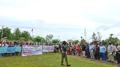 (Ratusan Personel Gabungan Disiagakan Kawal Demo Damai FRP di Timika)