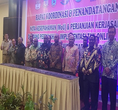 (Rakor Penandatanganan MOU & Perjanjian Kerjasama Yang Diikuti Pemprov & Pemkab Se-Papua & Papua Barat)