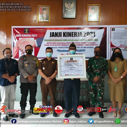 Deklarasi Janji Kinerja & Pencanangan Pembangunan Lapas Nabire