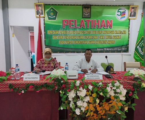 BDK Papua Bekerjasama Dengan Kemenag Nabire Gelar Pelatihan Penilaian Pembelajaran Berbasis Hots