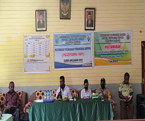 Musrenbangkam Kampung Mambor Distrik Moora Nabire