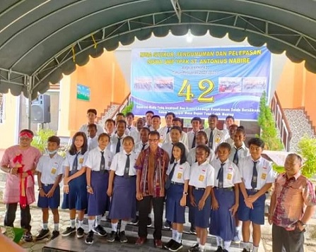Siswa SMP YPPK Santo Antonius Nabire Angkatan ke-42 Dinyatakan Lulus 100%