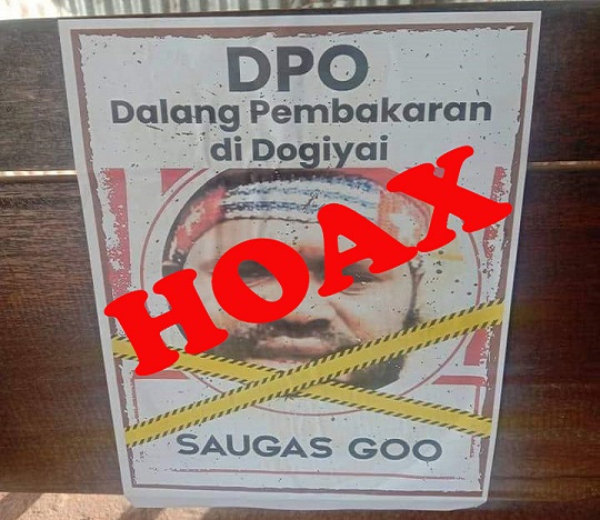 Kepolisian Pastikan Info Ketua KNPB Dogiyai Masuk DPO Hoax