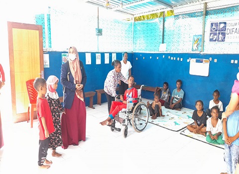 Kunjungan Yayasan Insan Mandiri ke Yayasan Difabel Nabire