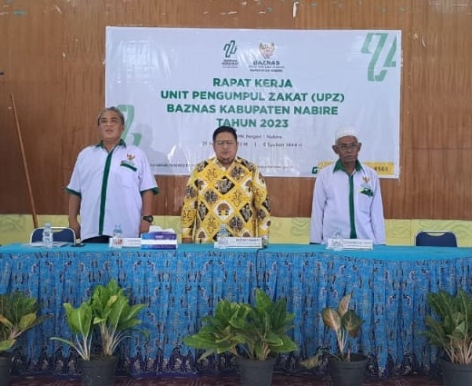 Wabup Nabire Berharap Raker UPZ Baznas Dapat Berkontribusi Bagi Peningkatan Persentase Pengumpulan Zakat Tahun 2023