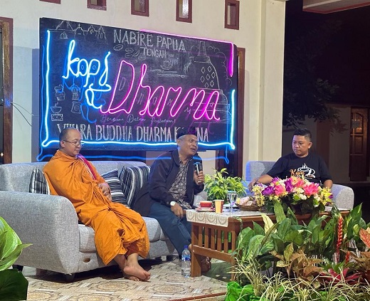 Keluarga Buddhayana Indonesia Kabupaten Nabire Gelar Bincang Santai Kopi Dharma Bertajuk "Gagal Move On"