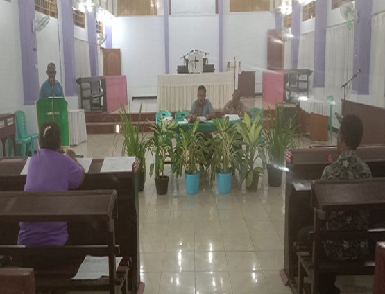 Rapat Evaluasi Program Pelayanan Triwulan 1 Jemaat GKI Sion Kampung Harapan