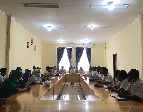 Ada Hutang 9 Miliar Rupiah Lebih yang Belum Terbayar, Inspektorat Nabire Gelar Audience dengan Manajemen RSUD Nabire
