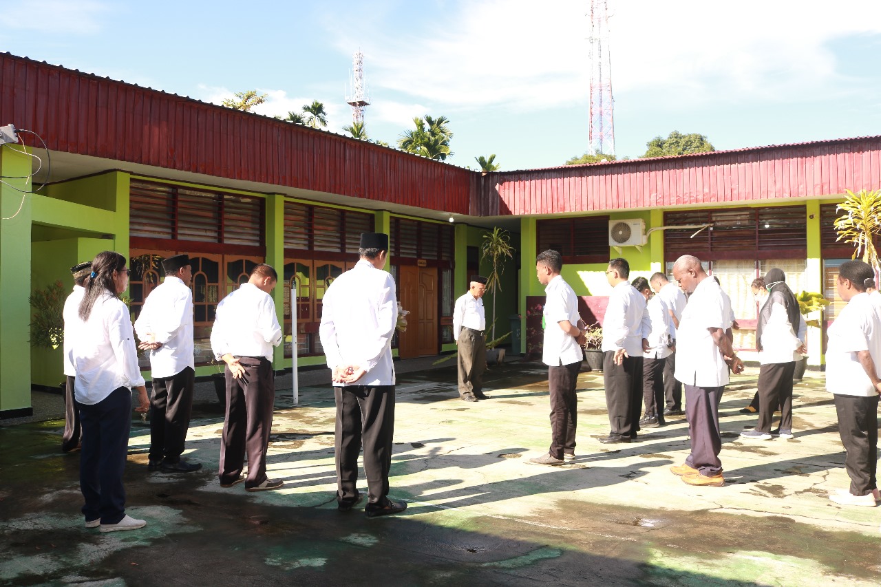 Kantor Kementerian Agama Kabupaten Nabire Gelar Apel Pagi untuk Meningkatkan Etos Kerja ASN