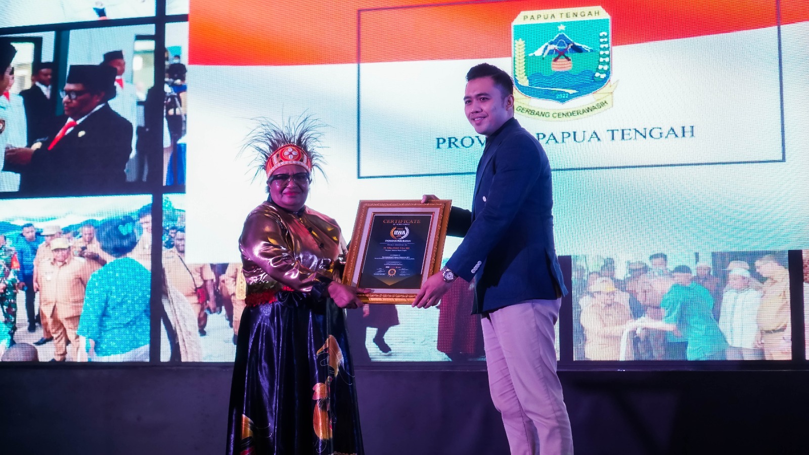 Pj Gubernur Papua Tengah Raih Penghargaan Wanita Insipiratif Indonesia 2023 dari Seven Media Asia