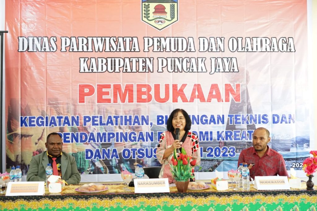 Bimtek Peningkatan SDM 20 Pelaku Ekonomi Kreatif di Kabupaten Puncak Jaya