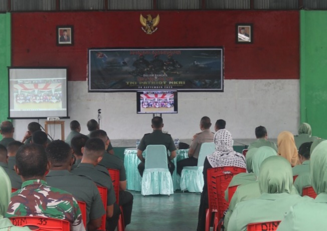 Kapolres Kepulauan Yapen Hadiri Kegiatan Vicon Baksos Kesehatan Sambut HUT TNI ke-78 