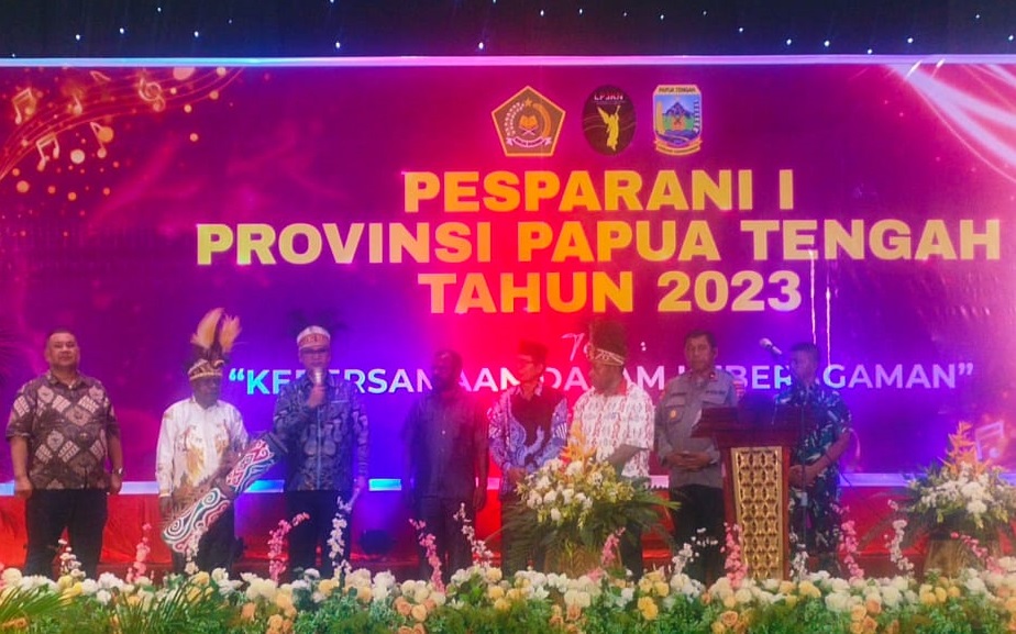 Pj.Sekda Papua Tengah Menutup Gelaran Pesparani I Provinsi Papua Tengah Tahun 2023