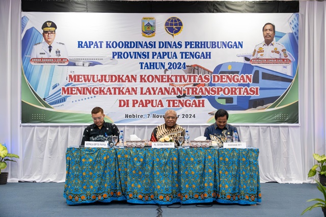 Rakor Dinas Perhubungan: Mewujudkan Transportasi Terintegrasi di Papua Tengah
