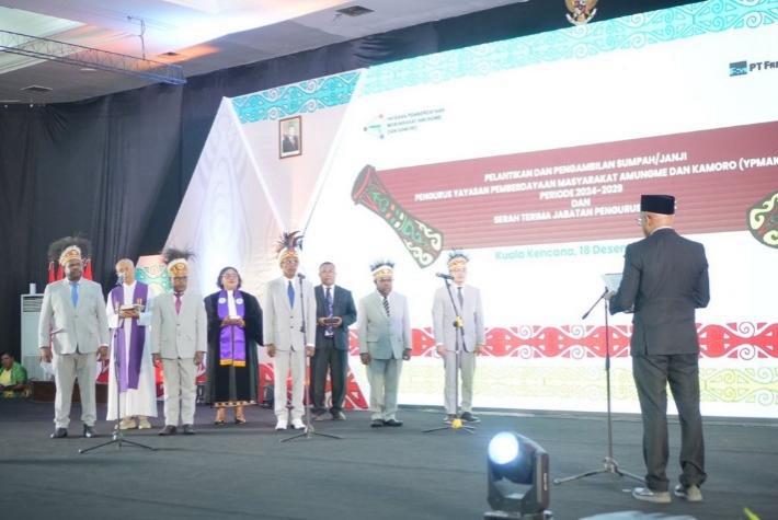 YPMAK Resmi Lantik Pengurus Baru Periode 2024-2029, Siap Kelola Dana Kemitraan PTFI untuk Pemberdayaan Masyarakat Amungme dan Kamoro