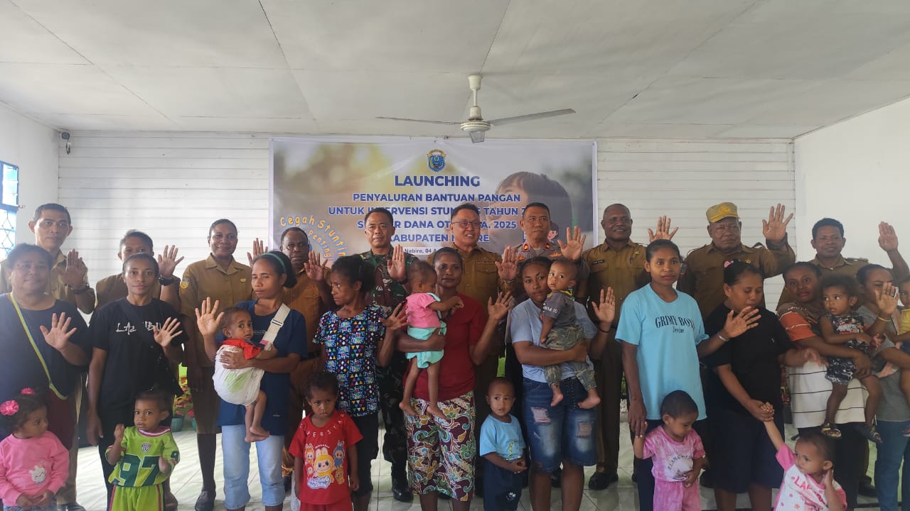 Pemkab Nabire Resmi Luncurkan Program Bantuan Intervensi Stunting Tahun 2025