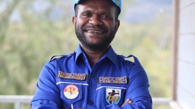 (Ketua KNPI Deiyai, Melison Dogopia)