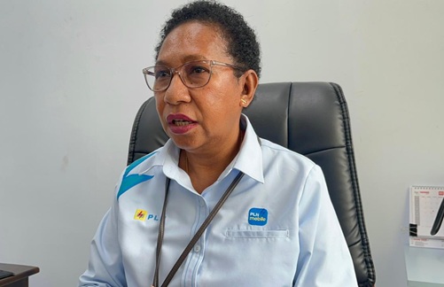 (Manager PLN UP3 Nabire, Rakhel Monika Rumbewas)
