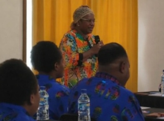 (Pelaksana Tugas (Plt) Direktur Rumah Sakit Umum Pratama Dogiyai, dr. Maria Clara Giyai, M.Kes/Dok.Humas Pemda Dogiyai)