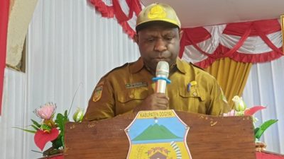 (Kepala Badan Perencanaan Pembangunan Daerah (Bappeda) dan Litbang Kabupaten Dogiyai, Yakobus Dogomo, S.S)