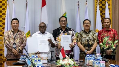(Perluas Layanan Perbankan hingga Pelosok, Pemprov Papua Tengah Gandeng BNI, Mandiri, dan BRI)