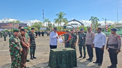 (TMMD ke-128 Resmi Dibuka di Mimika, 150 Personel Bangun Rumah dan Sumur Bor)