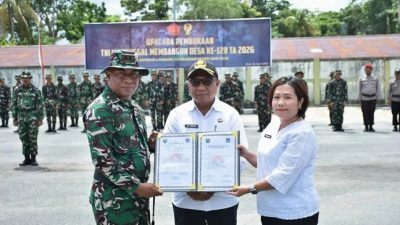 (TMMD ke-128 Kodim 1708/BN Resmi Dimulai di Distrik Bondifuar Biak Numfor)