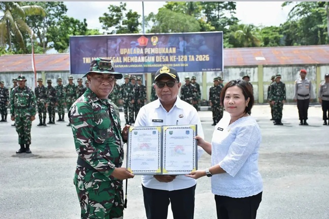 (TMMD ke-128 Kodim 1708/BN Resmi Dimulai di Distrik Bondifuar Biak Numfor)