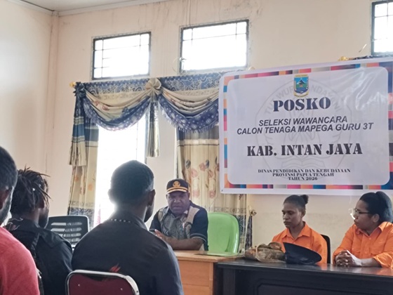 (Seleksi Guru MAPEGA 3T Papua Tengah Digelar Serentak di 7 Kabupaten)