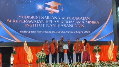 (Kolaborasi Pemkab Mimika dan Institut Nani Hasanuddin Hasilkan 66 Sarjana Keperawatan)