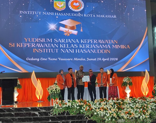 (Kolaborasi Pemkab Mimika dan Institut Nani Hasanuddin Hasilkan 66 Sarjana Keperawatan)