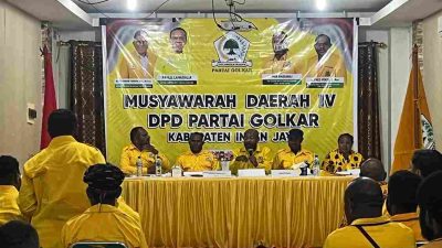 (Elias Igapa Terpilih Aklamasi Jadi Ketua DPD II Golkar Intan Jaya 2026–2031)