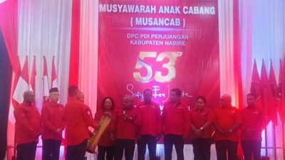 (Musancab ke-53 PDI Perjuangan Nabire Tekankan Konsolidasi Hingga Akar Rumput Menuju Pemilu 2029)