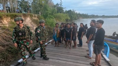 (Koops TNI Habema Evakuasi 44 Pendulang Emas dari Awimbon Pegunungan Bintang Akibat Gangguan Keamanan OPM)