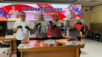 (Polda Papua Tengah Bongkar Ratusan Kasus Curanmor, 15 Motor Curian Berhasil Diamankan)