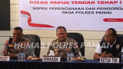 (Irwasda Polda Papua Tengah Pimpin Audit Kinerja di Polres Paniai Tahun 2026)