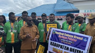 (Kontingen Pelajar Deiyai Juara Umum Festival Cahaya Kreasi Budaya Papua Tengah 2026, Bupati Beri Bonus Rp50 Juta)