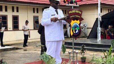 (Hari Bhayangkara ke-80, Bupati Deiyai Tegaskan Begal dan Palang Bukan Budaya Mee)