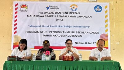 (USWIM Nabire Lepas 50 Mahasiswa PGSD Ikuti PPL Enam Bulan di Delapan Sekolah Mitra)