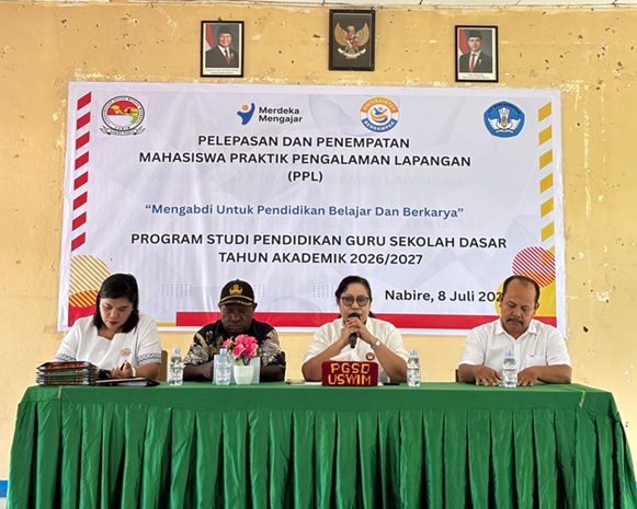 (USWIM Nabire Lepas 50 Mahasiswa PGSD Ikuti PPL Enam Bulan di Delapan Sekolah Mitra)