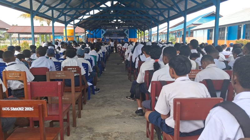 (480 Siswa Baru Ikuti MPLS di SMK Negeri 2 Teknologi dan Rekayasa Nabire)