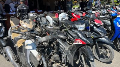(Barang bukti curanmor di Nabire)