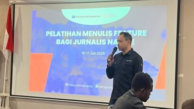 (Tempo Institute Bersama PTFI Latih Jurnalis Nabire Menulis Feature Profil)